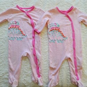 Matching Cutie-saurus Pajamas